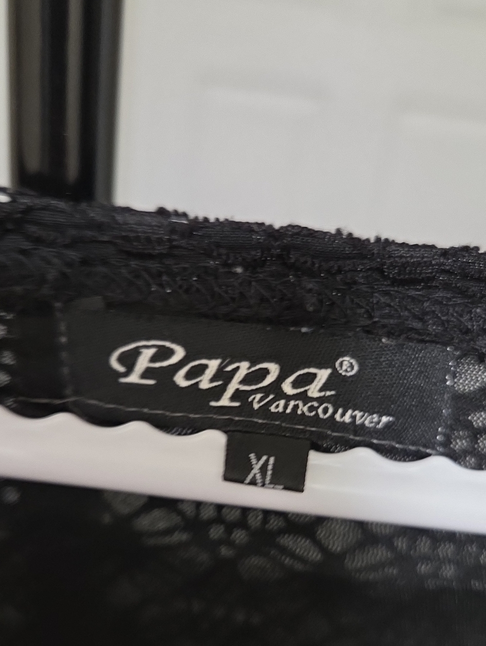 Papa Vancouver Black Gray Paisley Mesh Lace Overlay Tunic Top Fairy Grunge Boho - Picture 3 of 11